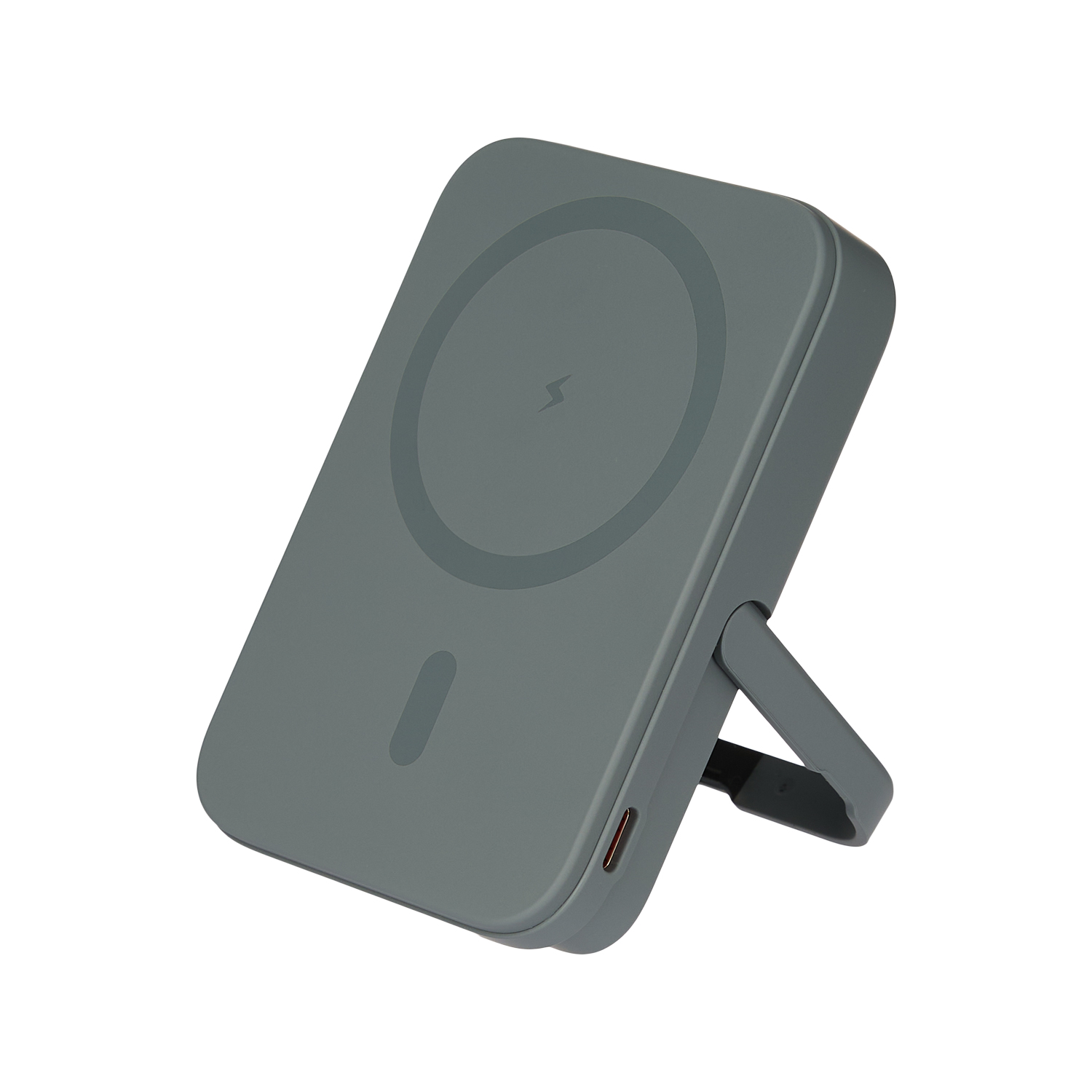 Внешний аккумулятор Юнион PD (Union PD) 10000mAh с функцией беспроводной зарядки 15W, серый-8