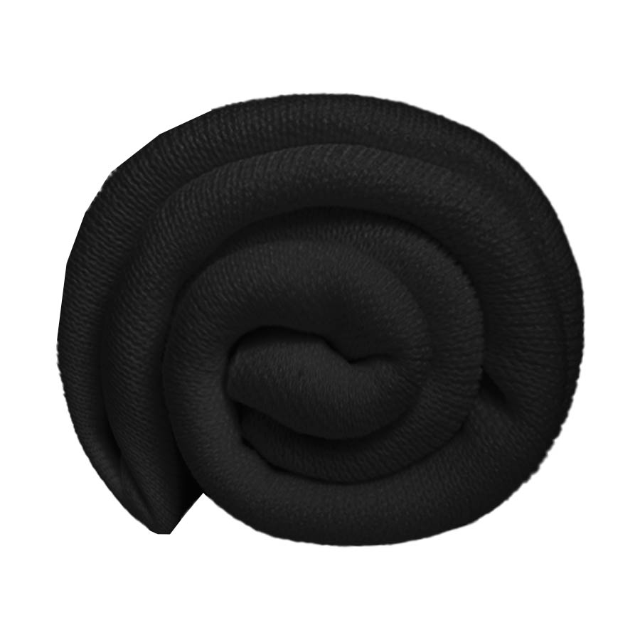 Плед  "Belt"; чёрный; 130 х 180 см; 100% акрил, с поясом, черный-1