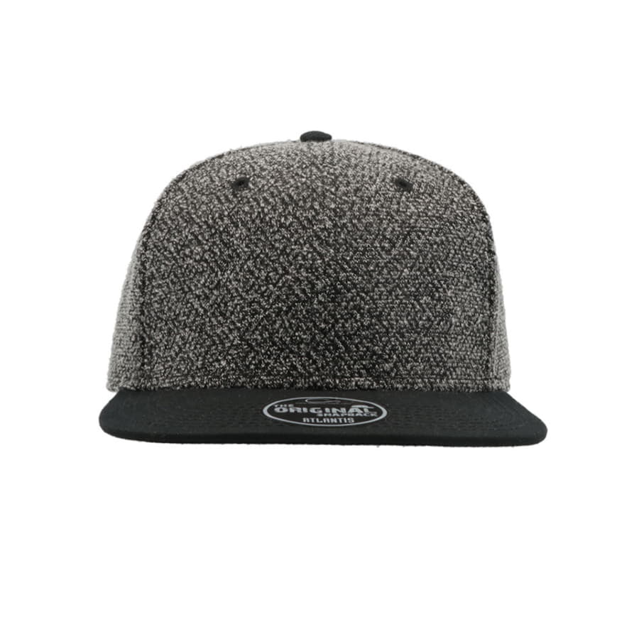 Бейсболка KIK, 6 клиньев, пластиковая застежка, черный-3