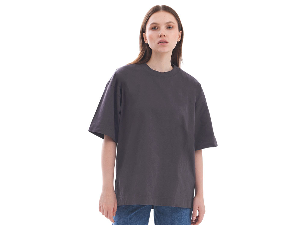 Футболка оверсайз Beta.01 унисекс, темно-серый-3