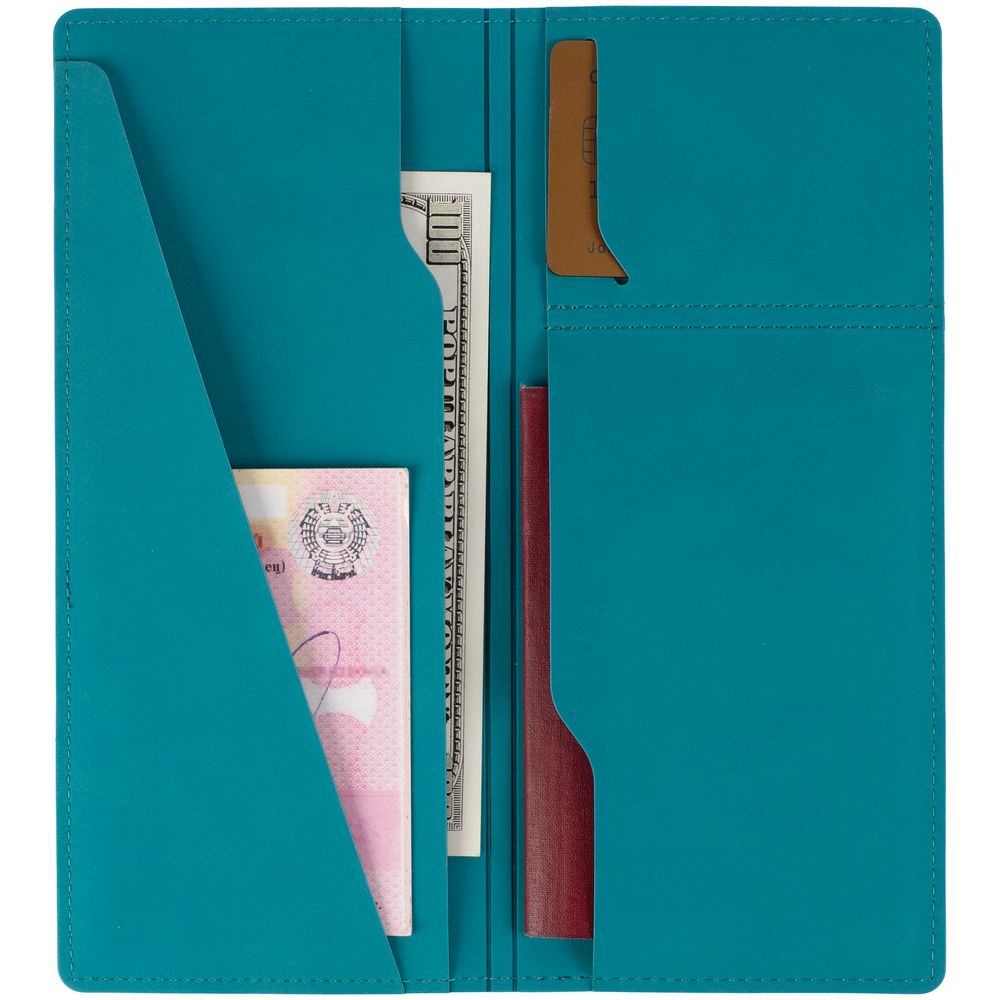 Дорожный органайзер Nubuk, бирюзовый-2