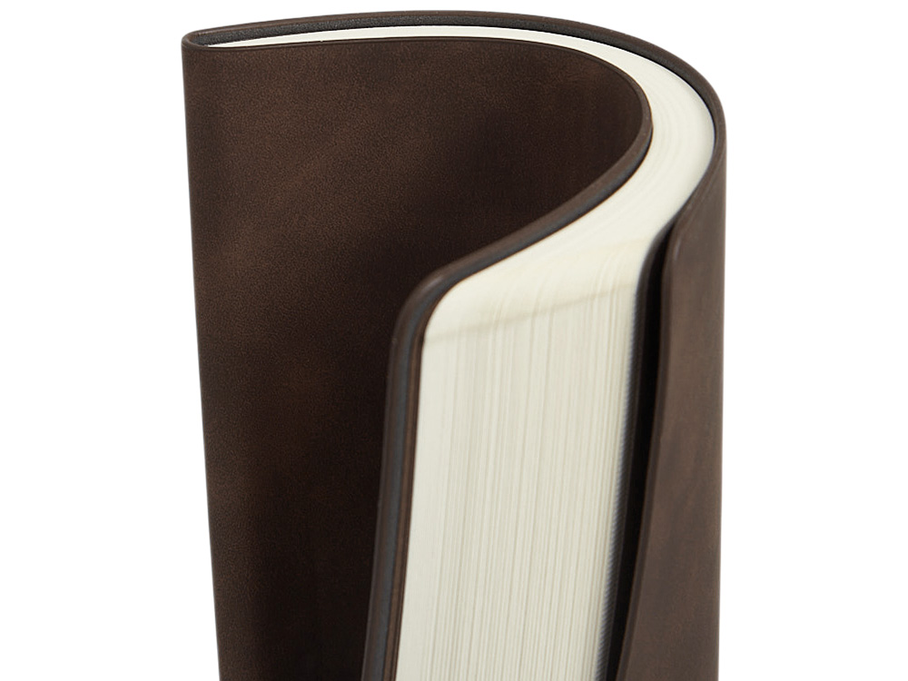 Блокнот А5 в гибкой обложке Chaplin, шоколадный-10