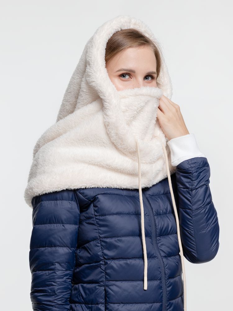 Балаклава-капюшон Flocky, молочно-белая-2