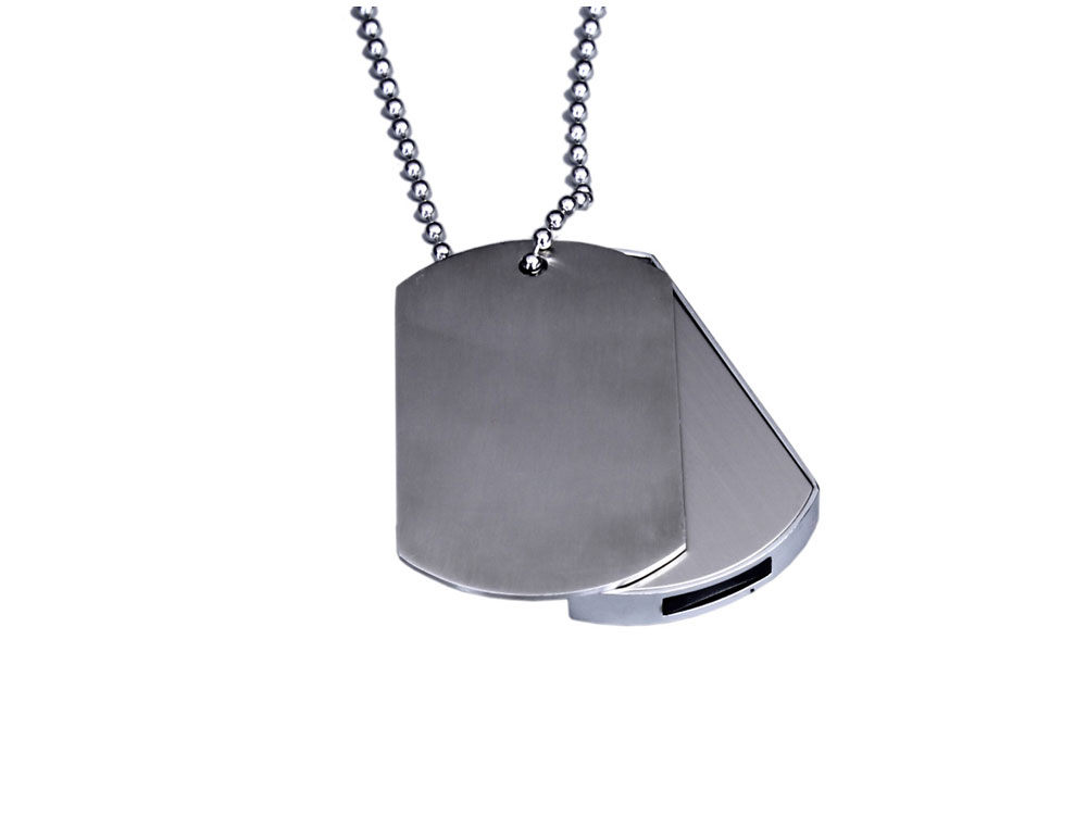 Флешка Армейский жетон (Armi.512.S, I= 512 Мбайт, Металлический корпус, металлические вставки. Без перс.)-0