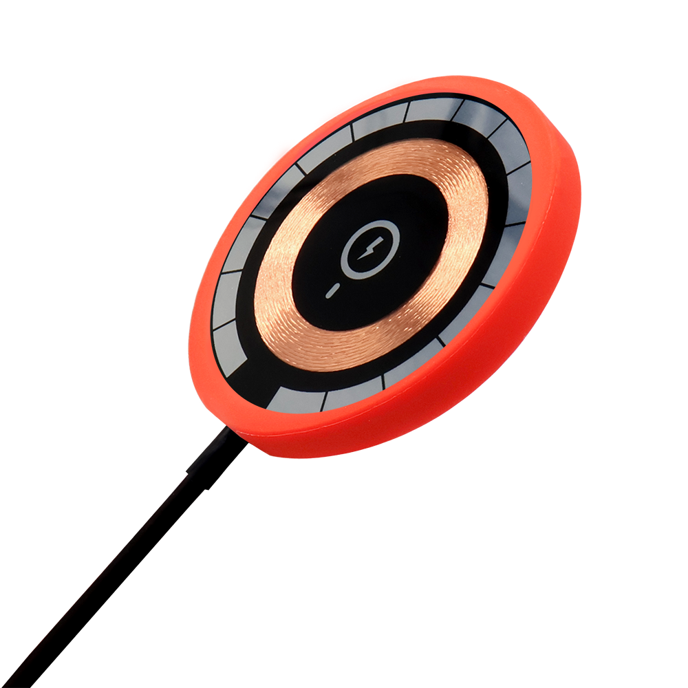 Беспроводное магнитное зарядное устройство Aphia 15W To Go, Черный/Красный-0