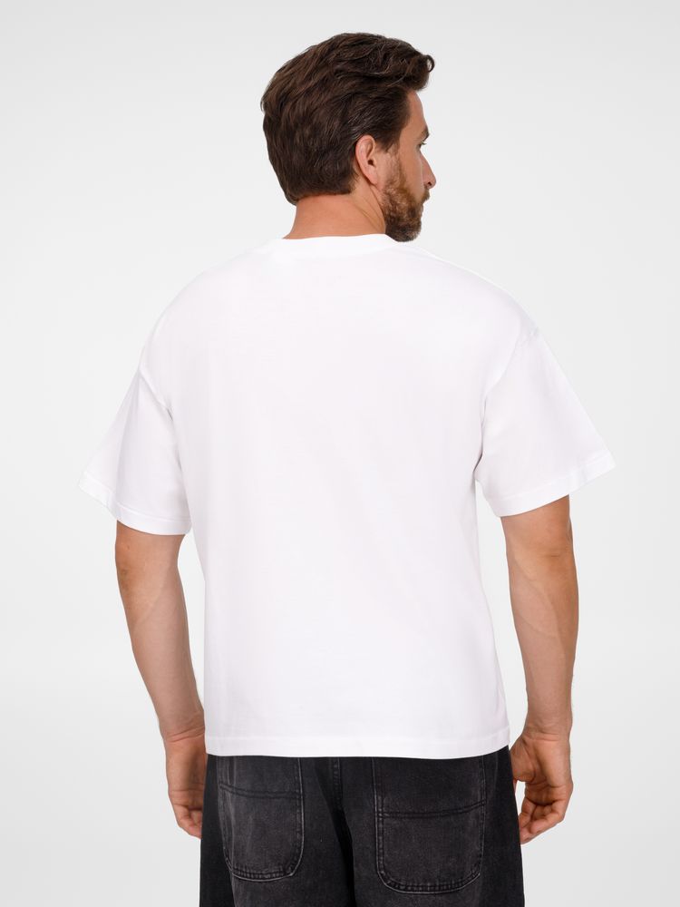 Футболка оверсайз унисекс Legacy, светло-бежевая (неокрашенная)-3