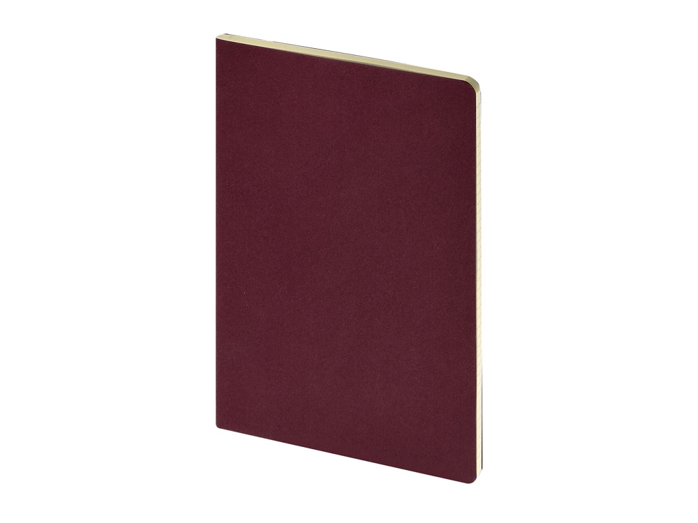 Бизнес тетрадь А5 Megapolis flex 60 л. soft touch клетка, бордовый-0