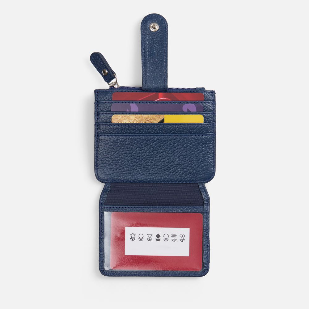 Картхолдер на молнии Unison, синий-2