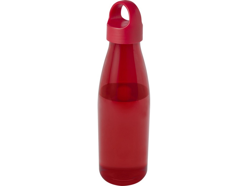 Bergen бутылка для воды объемом 800 мл из переработанной пластмассы, красный-0