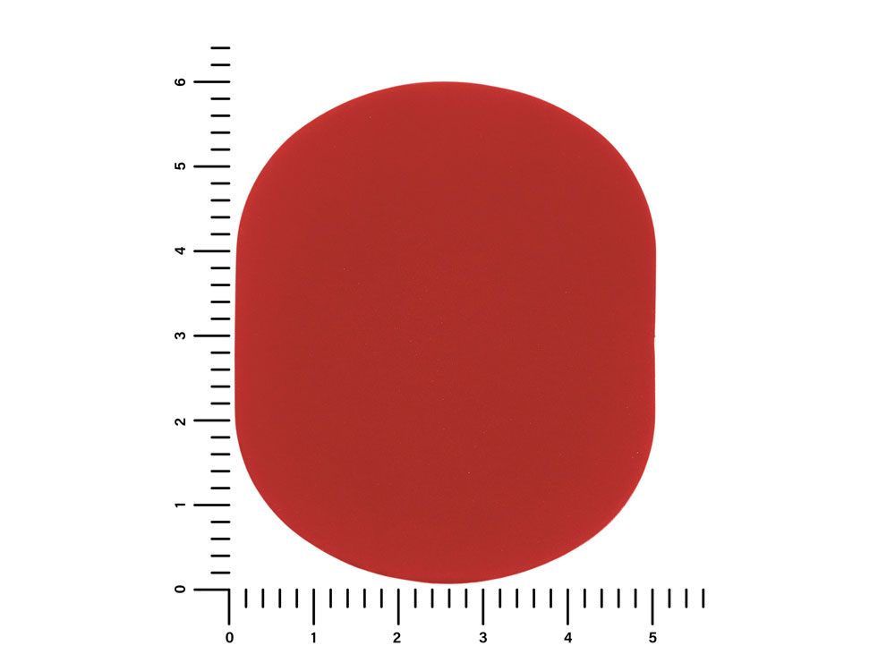 ПАТЧ ОВАЛ soft-touch (красный) 6,0 х 5,0 см-2