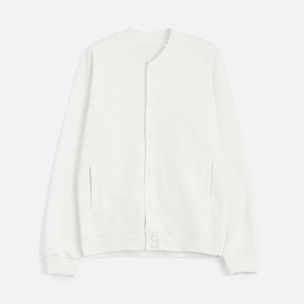 Бомбер унисекс Nuppu, молочно-белый-2