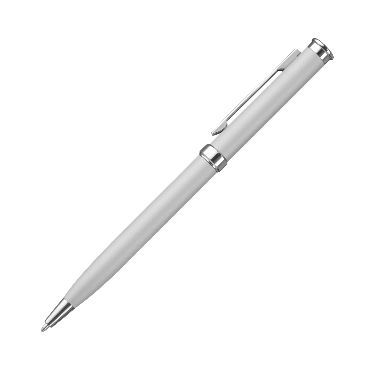 Шариковая ручка Бенуа (Benua), серебряная-0