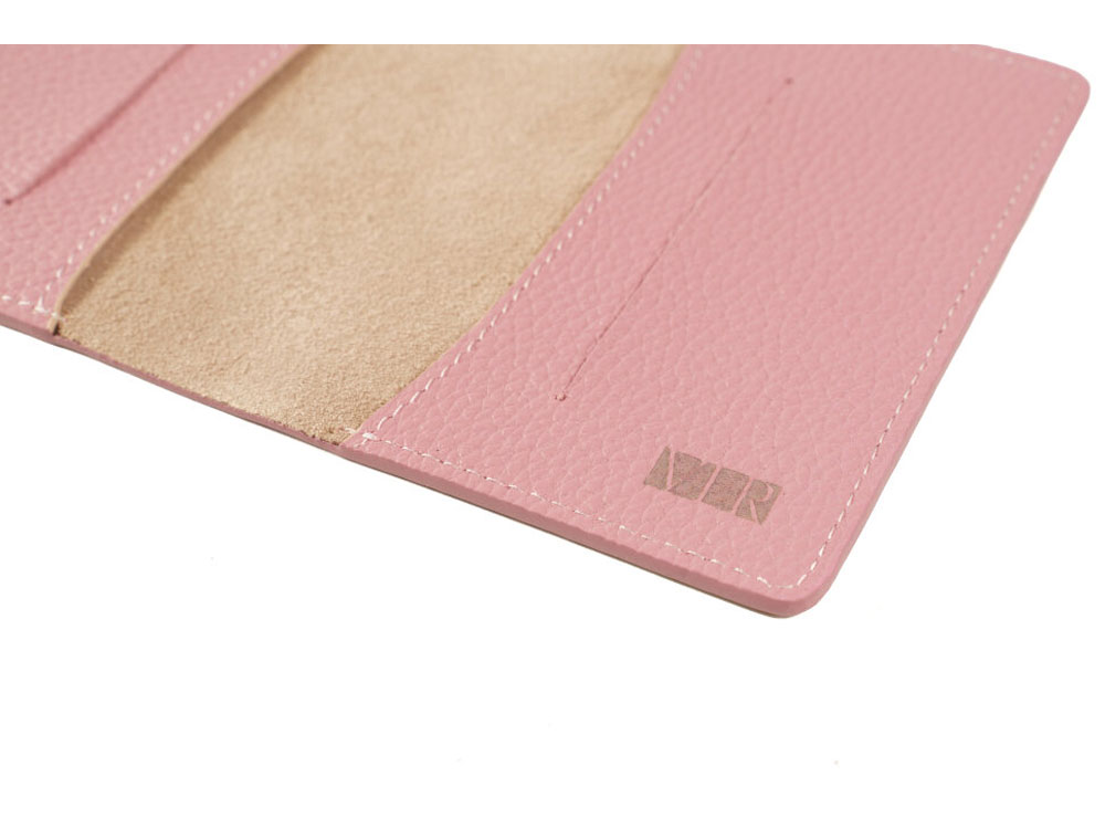 Обложка для паспорта Valerie Concept PSC7, бежевый/розовый-3
