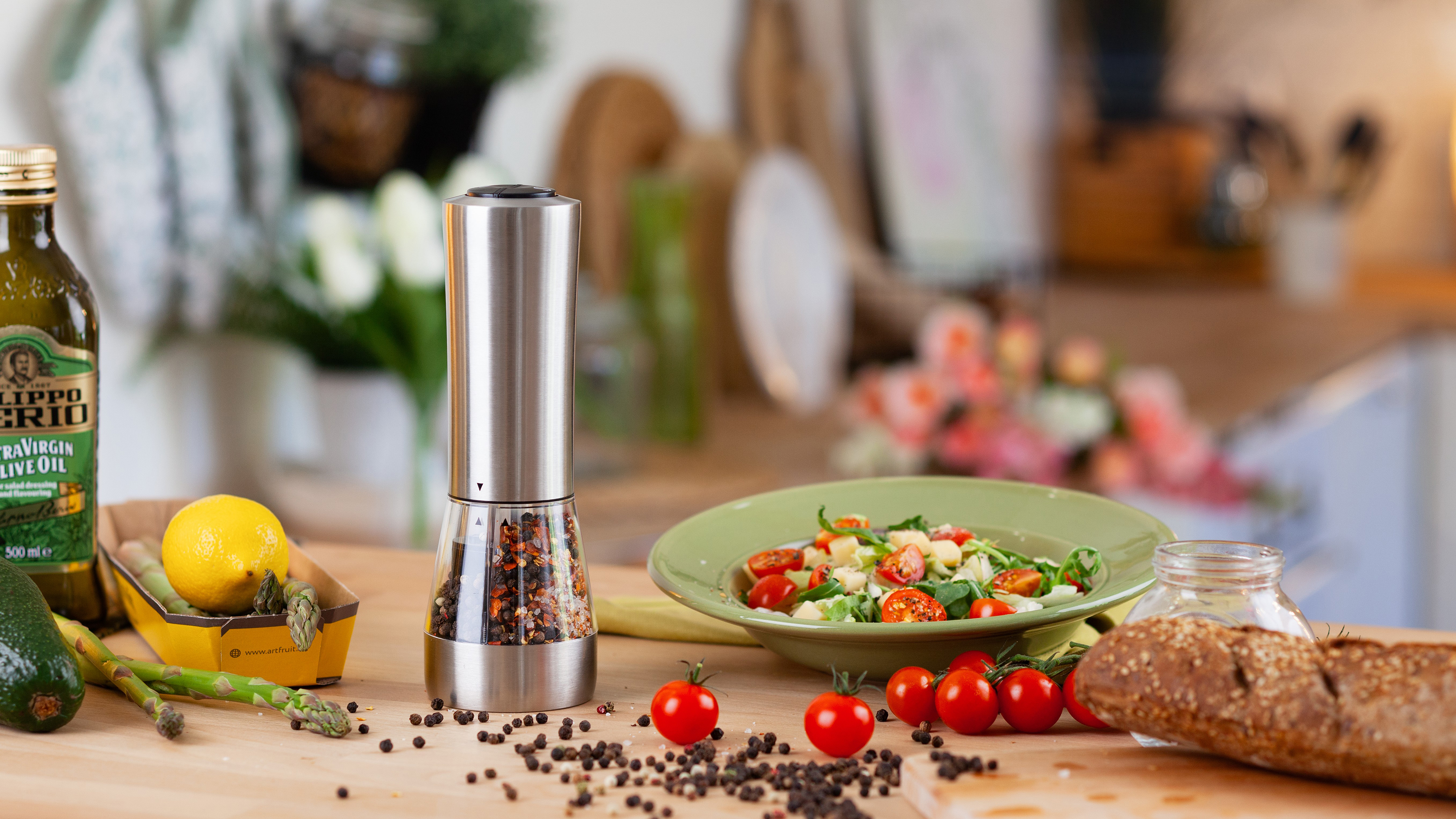 Электрическая мельница "Salt&Pepper" для специй двойная-1