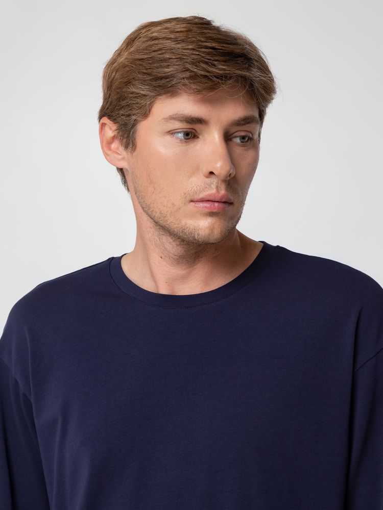 Футболка унисекс оверсайз Street Vibes, темно-синяя-3