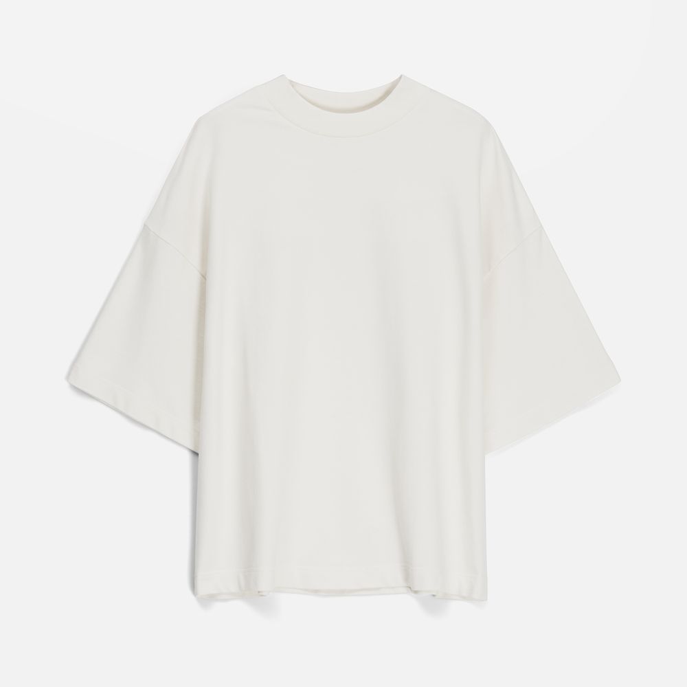 Футболка оверсайз унисекс T9, молочно-белая-4