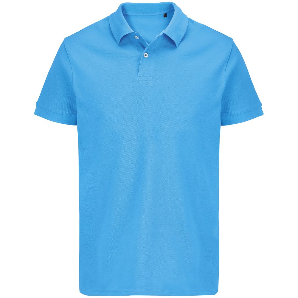Рубашка поло унисекс Pacific, ярко-бирюзовая-0