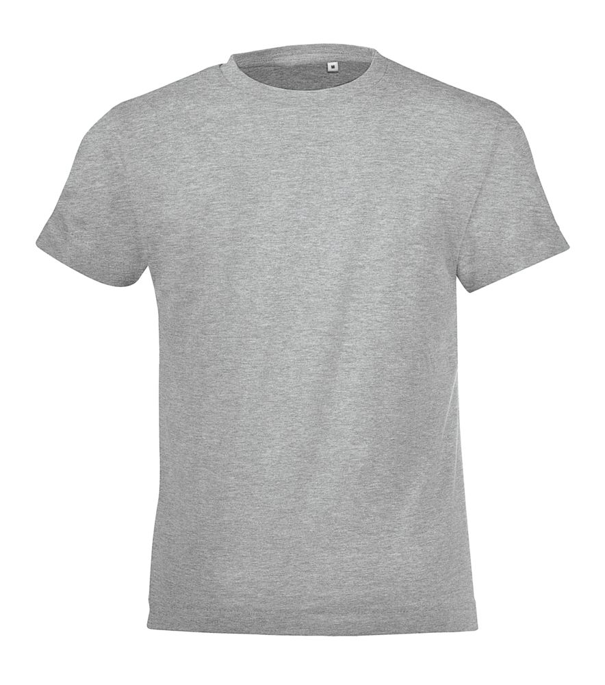 Футболка детская Regent Fit Kids, серый меланж-1
