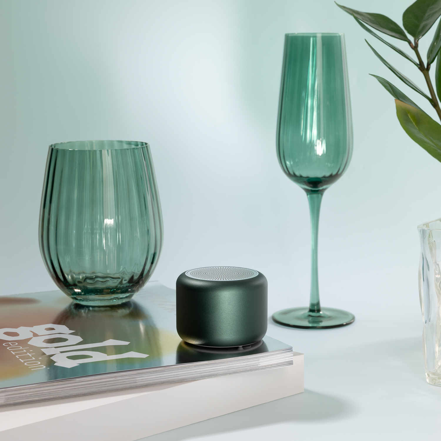 Бокал для шампанского Capri, зеленый-6