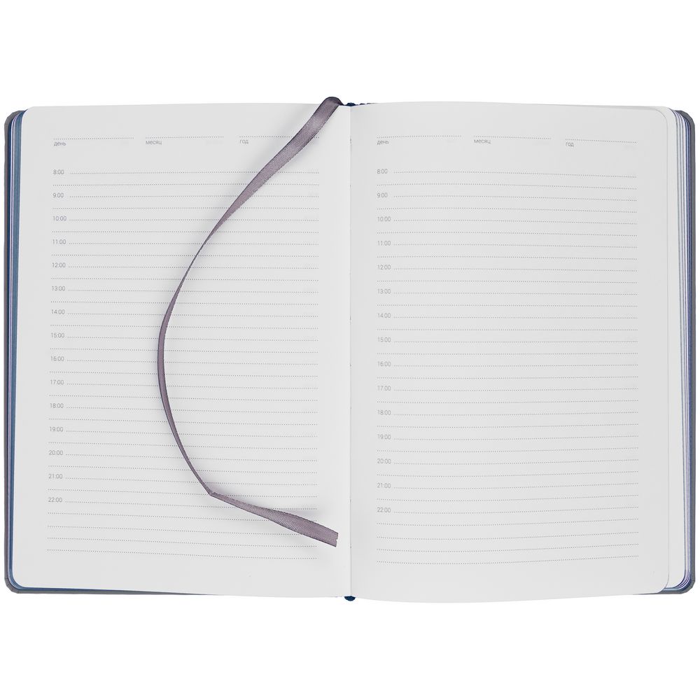 Ежедневник Spain Shall на заказ, недатированный, серый с синим-4