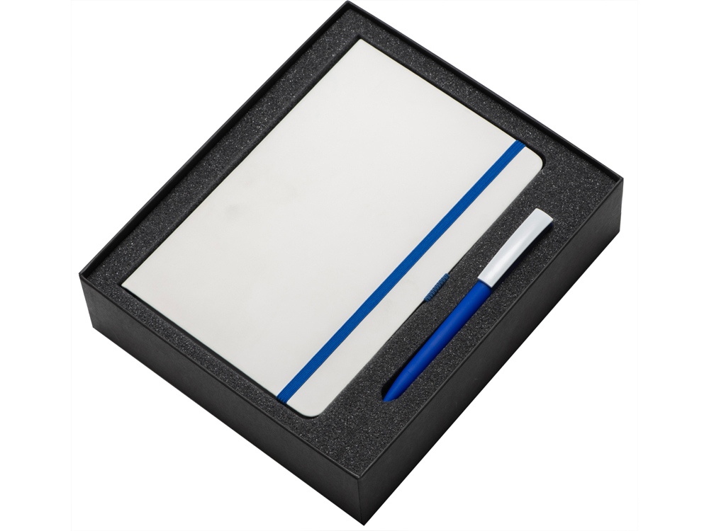 Подарочный набор Jacque 2.0. с ручкой и блокнотом, синий-1