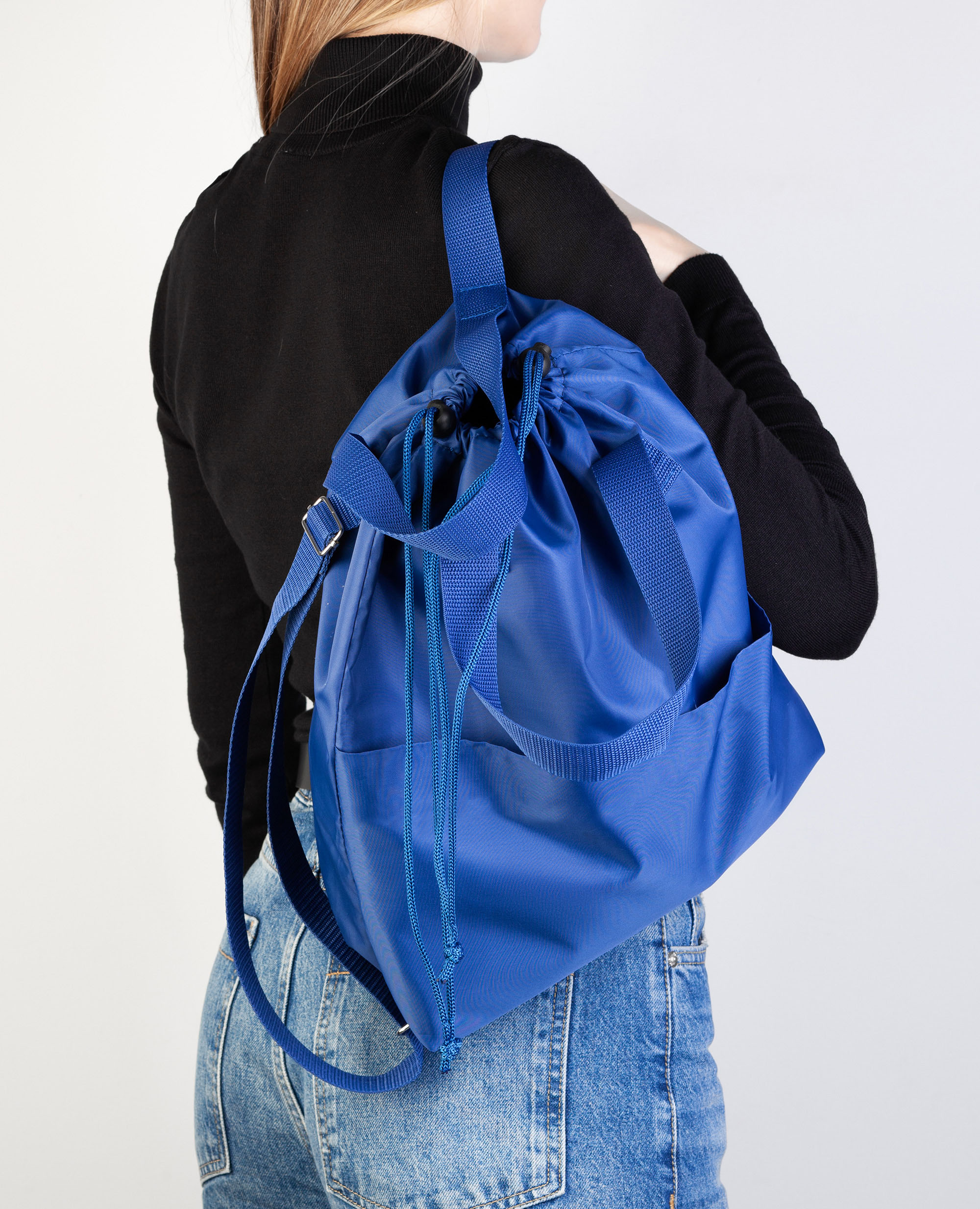 Сумка-рюкзак "Carry", серый с бирюзовым-3