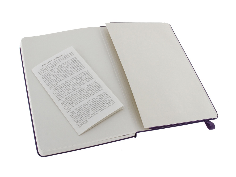 Записная книжка Moleskine Classic (в линейку) в твердой обложке, Large (13х21см), фиолетовый-3