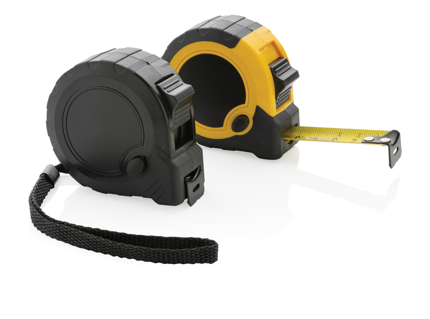Рулетка из переработанного пластика RCS с кнопкой блокировки, 5м/19 мм-4