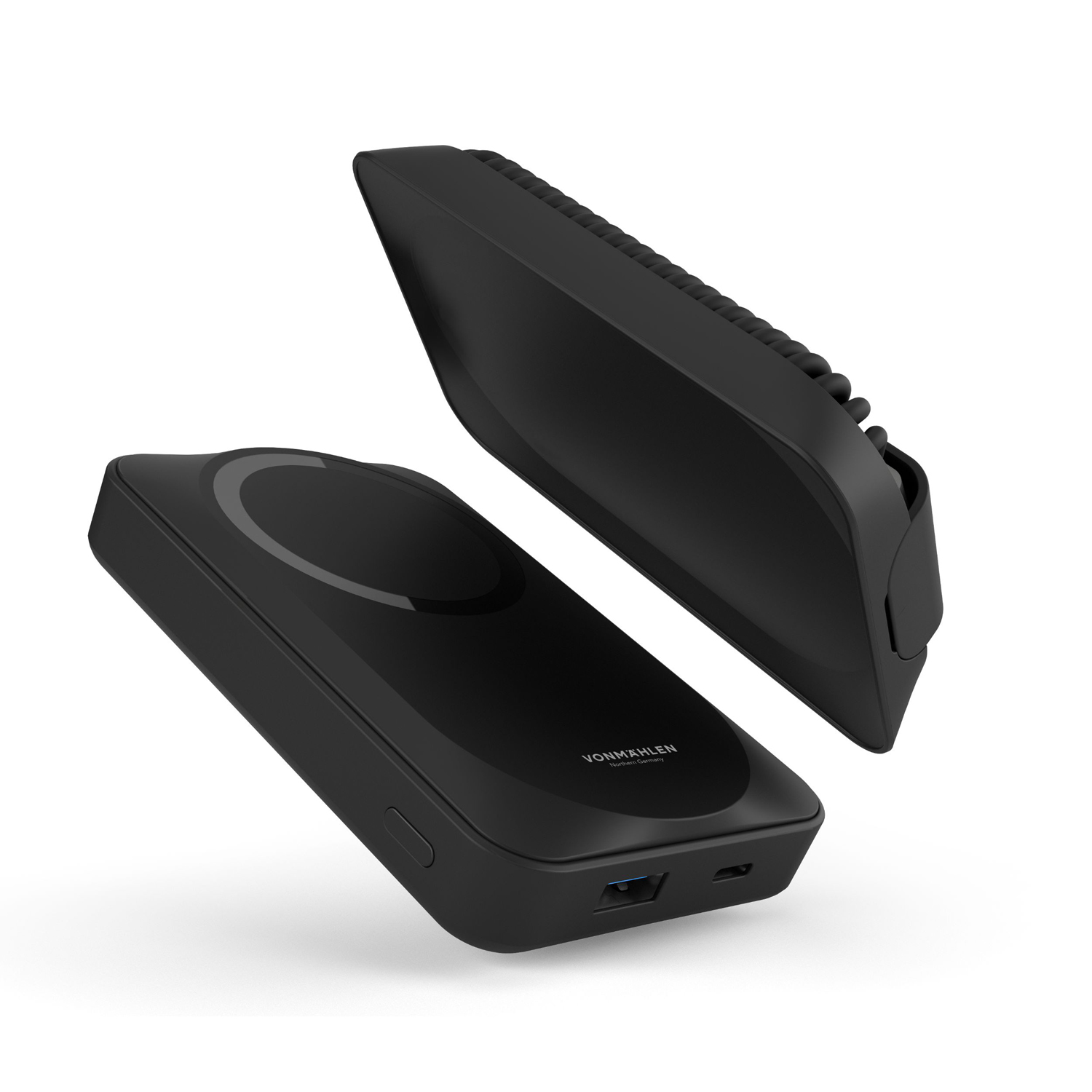 Магнитный внешний аккумулятор Allroundo Pro, 10 000 мАч, черный-4