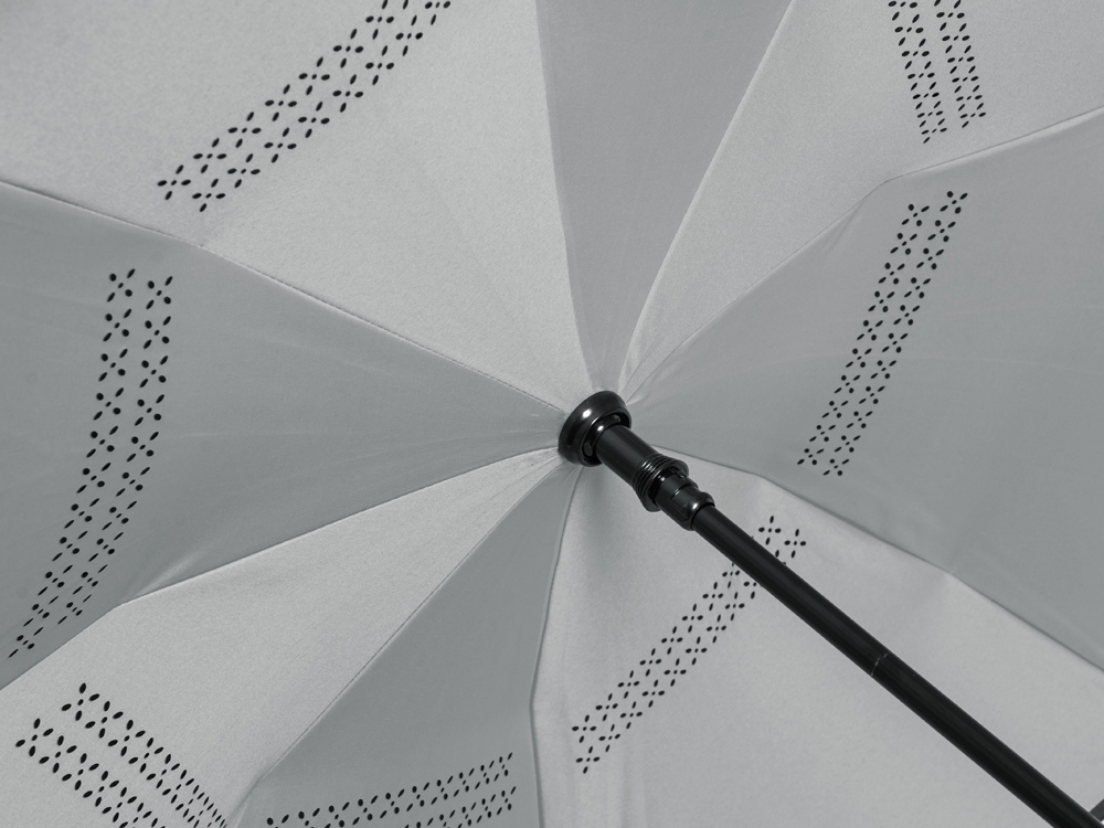 Зонт-трость наоборот Inversa, полуавтомат, красный/серый-4