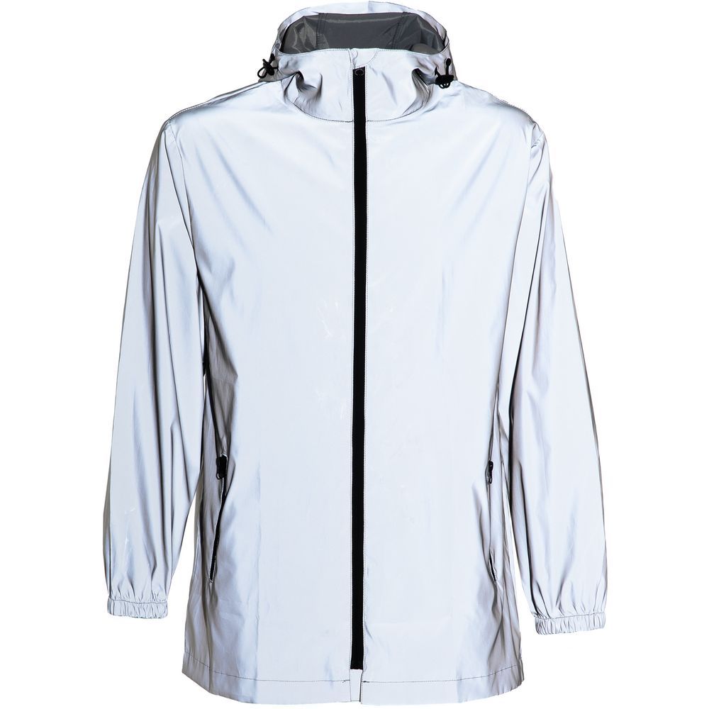 Парка Manifest из светоотражающей ткани, серая-3