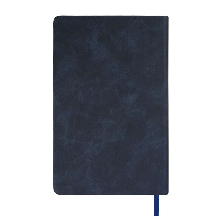 Ежедневник недатированный Muse, темно-синий, А5, с темно-серой декоративной полосой, блок в линейку, темно-синий, серый-2