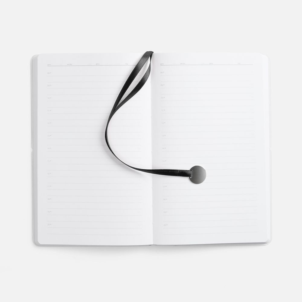 Ежедневник Waltz, недатированный, черный-6