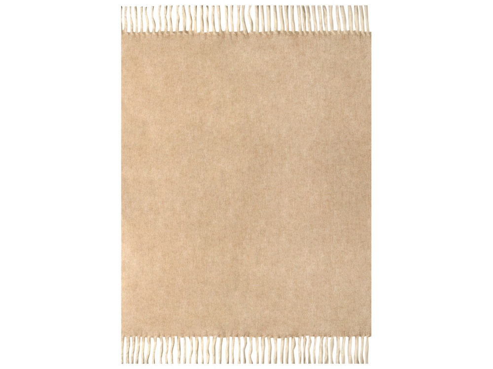 Плед Warmy с шерстью, бежевый-5