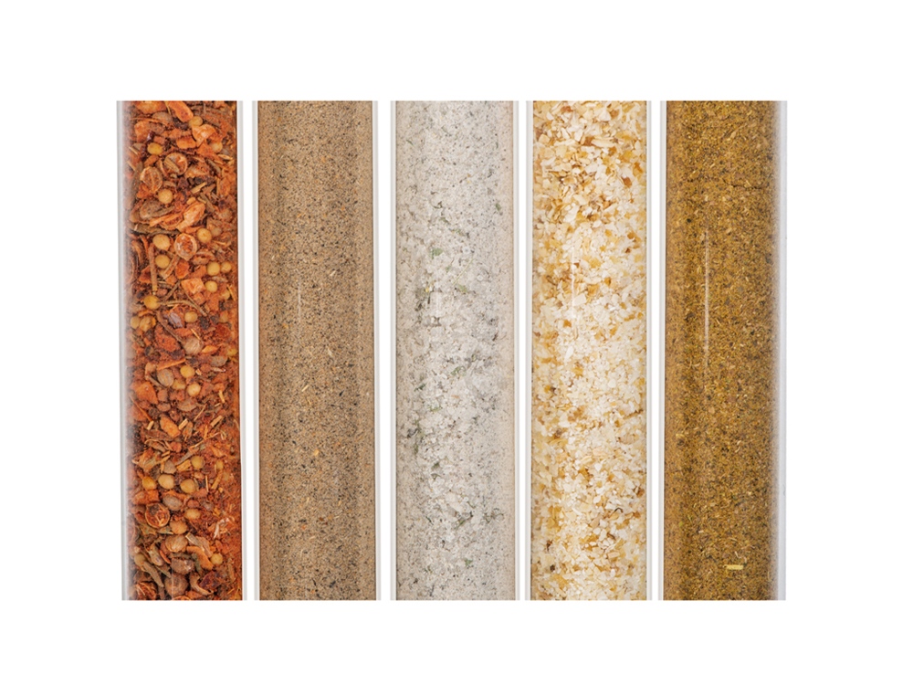 Набор Delish из пяти специй в подставке из бука-3