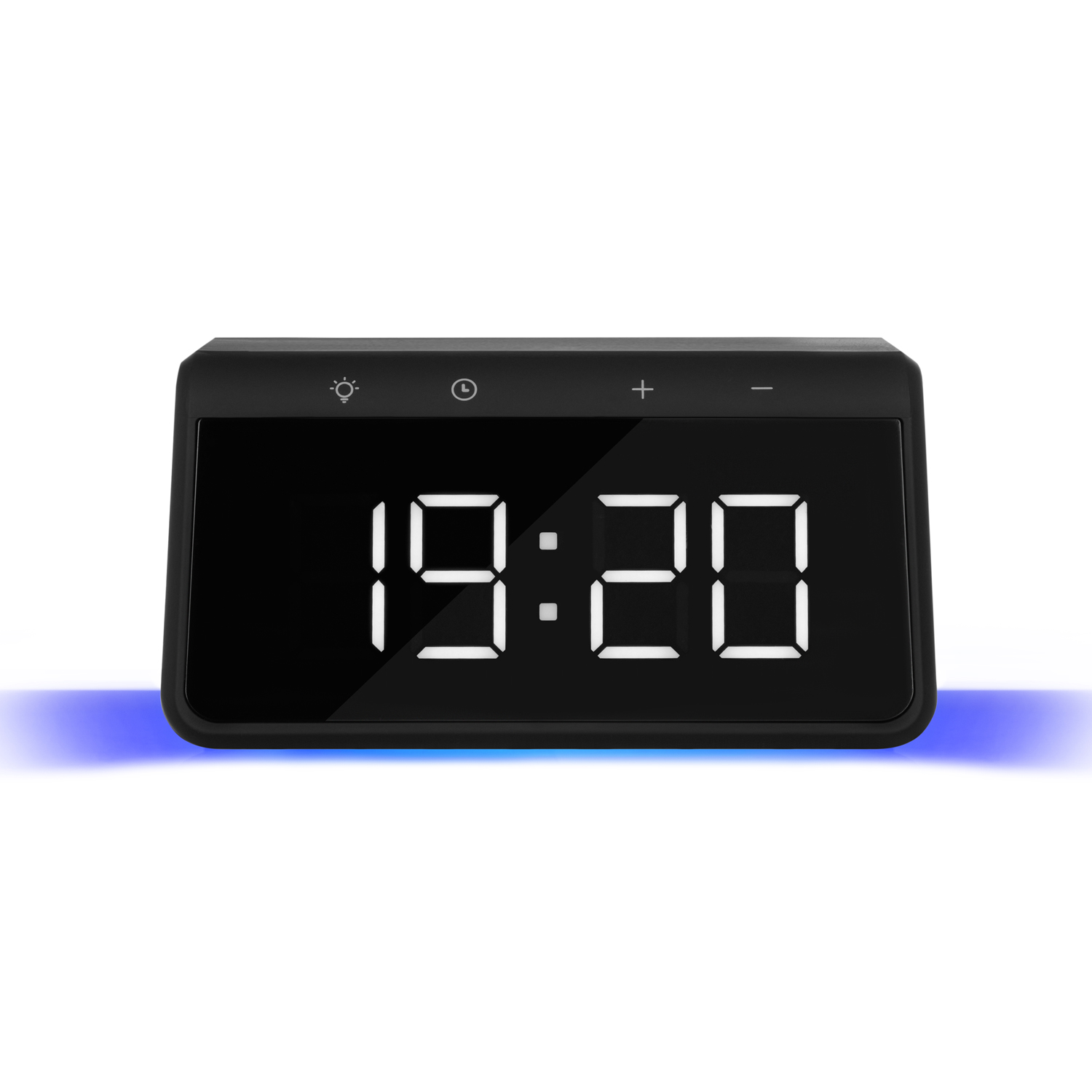 Зарядная станция с часами 15W Flame, черная-7