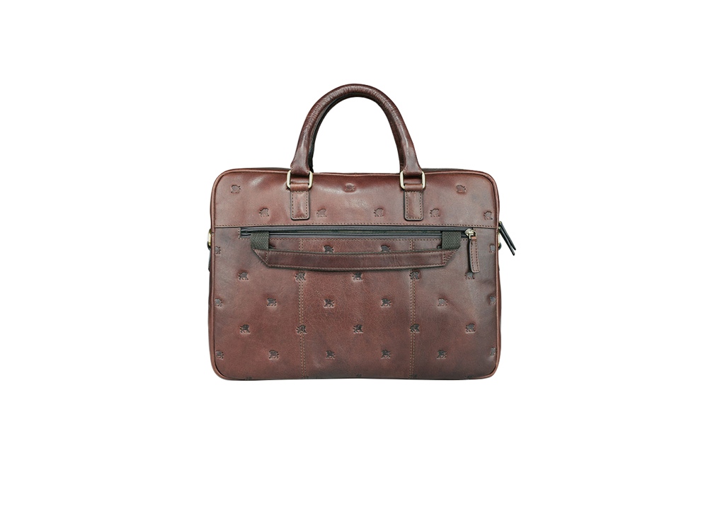 Сумка Mano Don Leon, натуральная кожа в коричневом цвете, 41 х 29,5 х 8,5 см-3