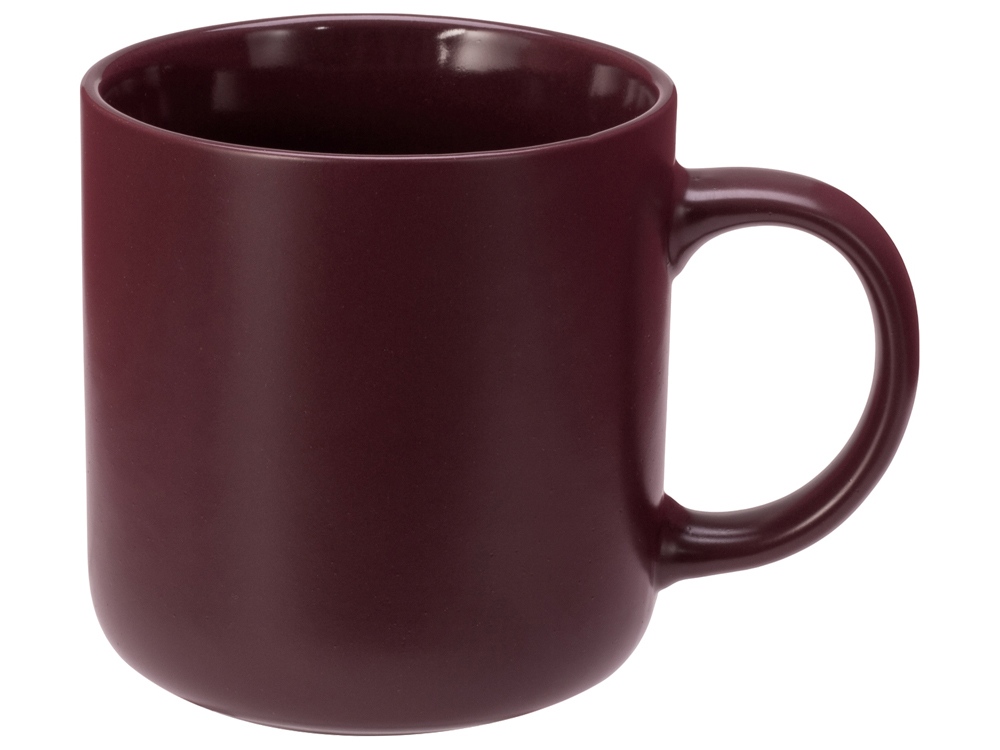 Кружка матовая Rita, 410мл, бургунди-1