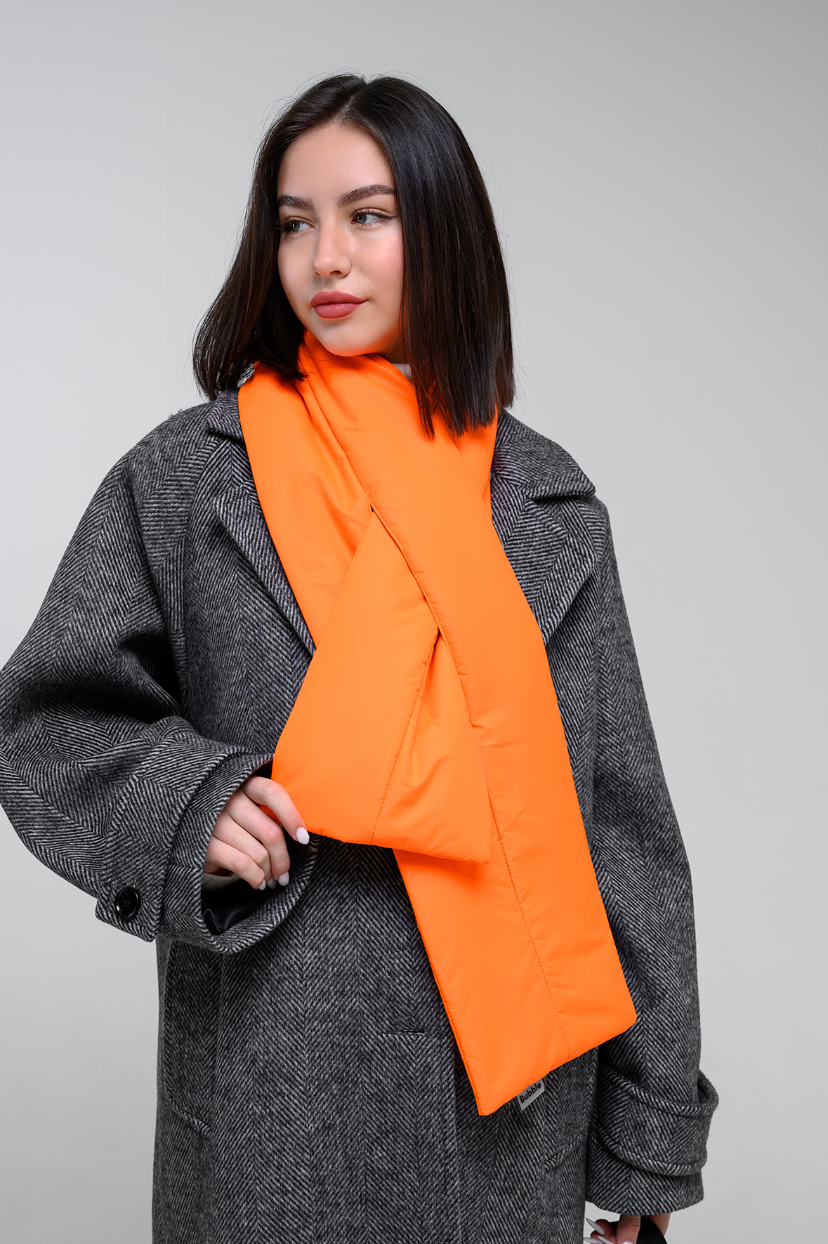 Шарф Bubble (оранжевый)-4