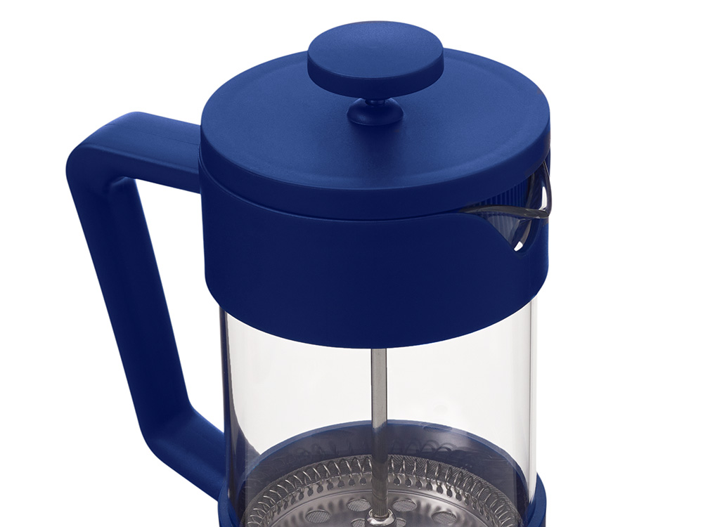 Пластиковый френч-пресс Intense, 600мл, темно-синий-7
