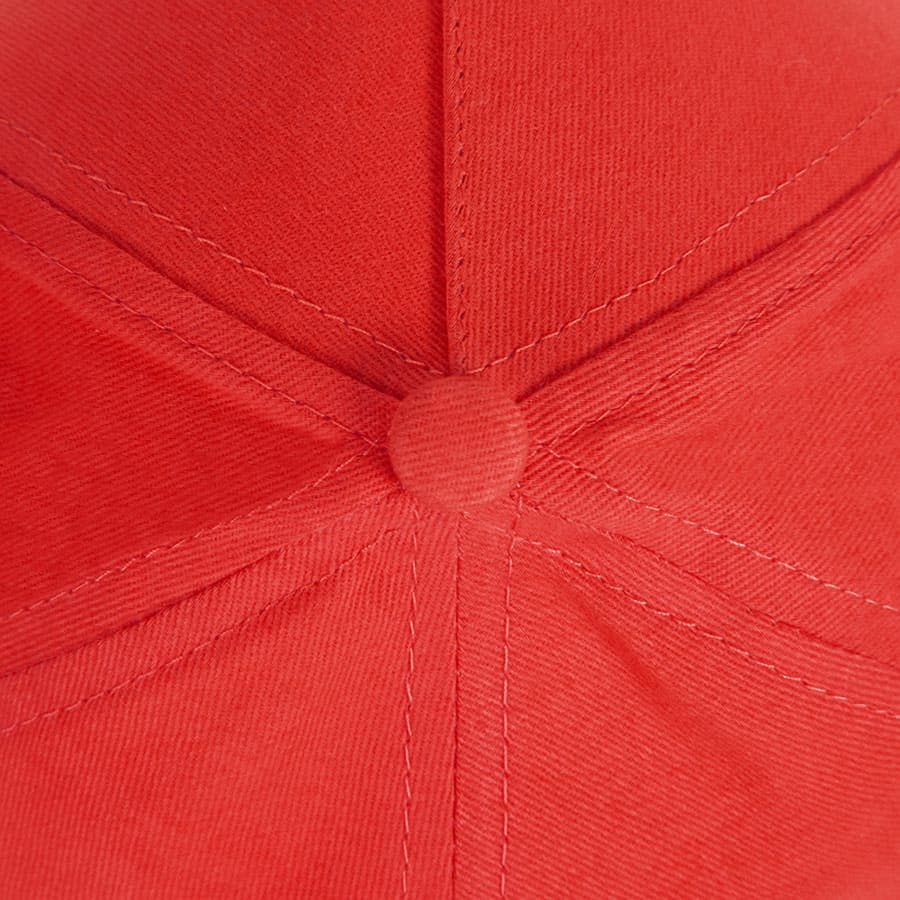 Бейсболка OPTIMA S, 5 клиньев, металлическая застежка, ярко-красный-5