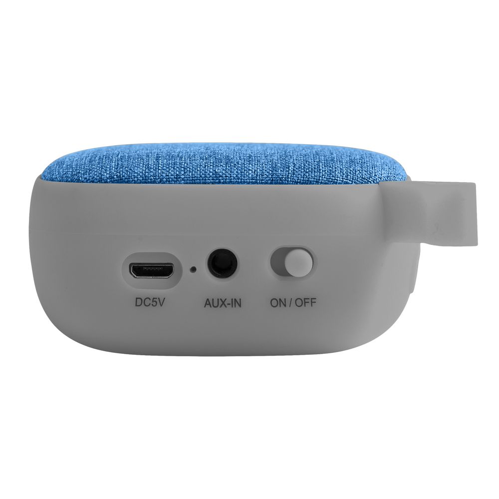 Беспроводная колонка Chubby, серая с голубым-2