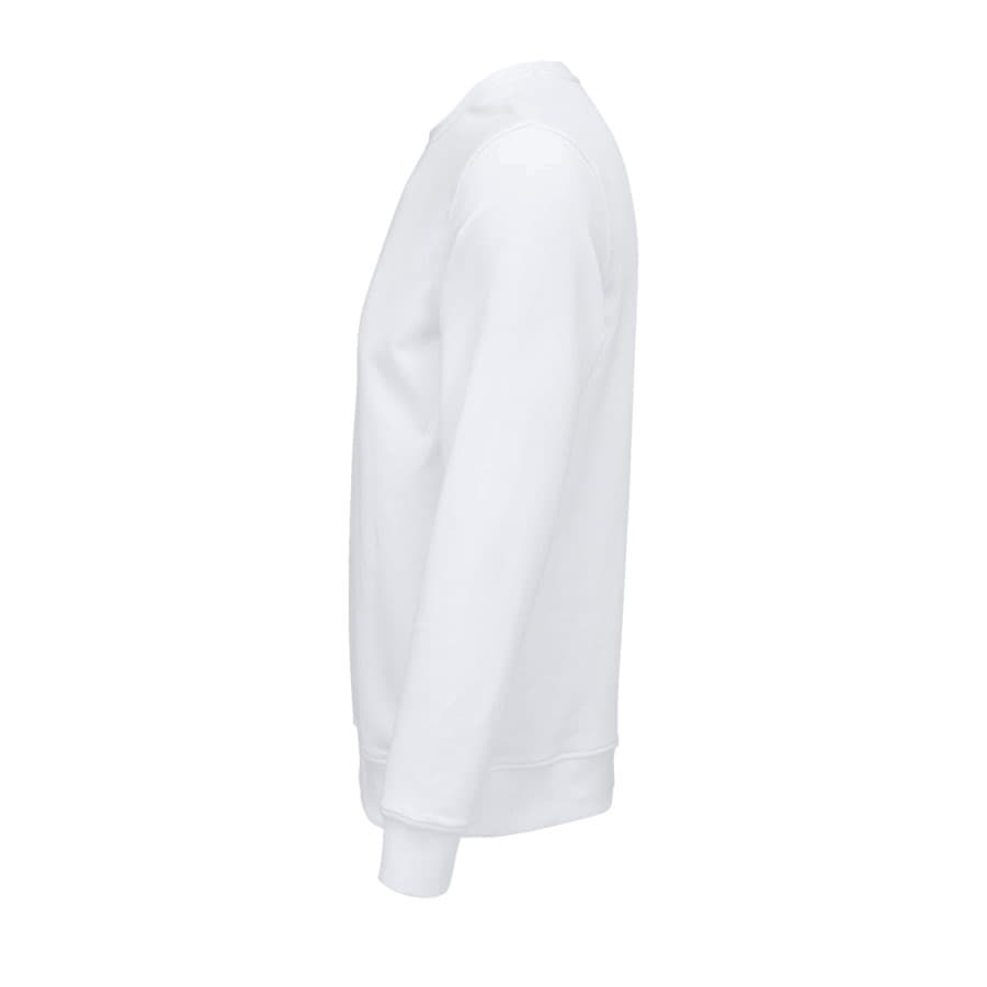 Толстовка свитшот унисекс COMET 280 из органического хлопка, белый-4