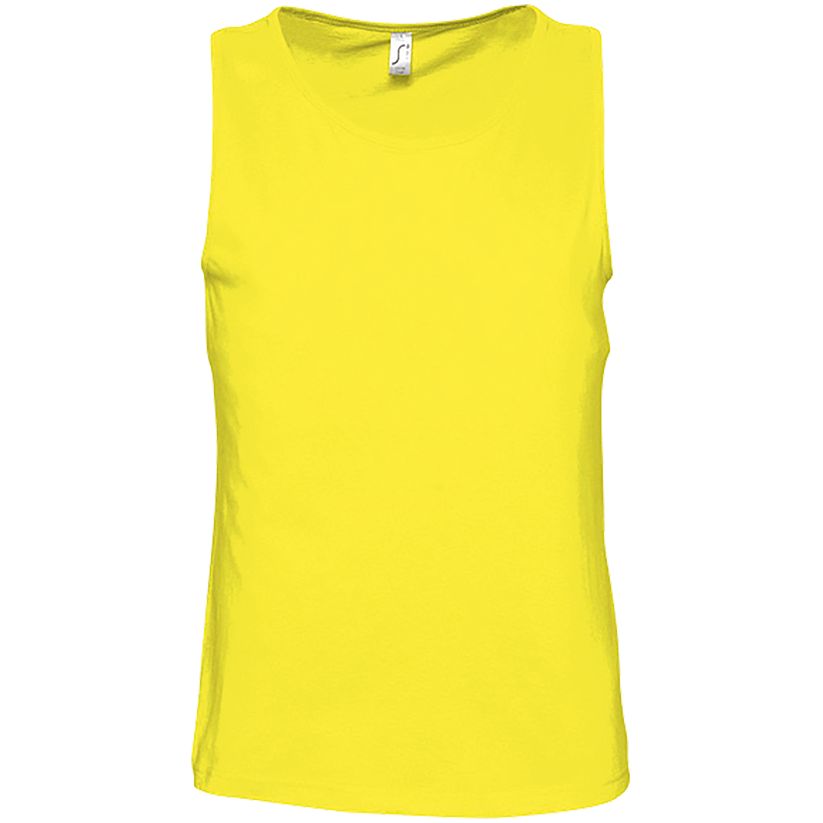Майка мужская Justin 150, желтая (лимонная)-1