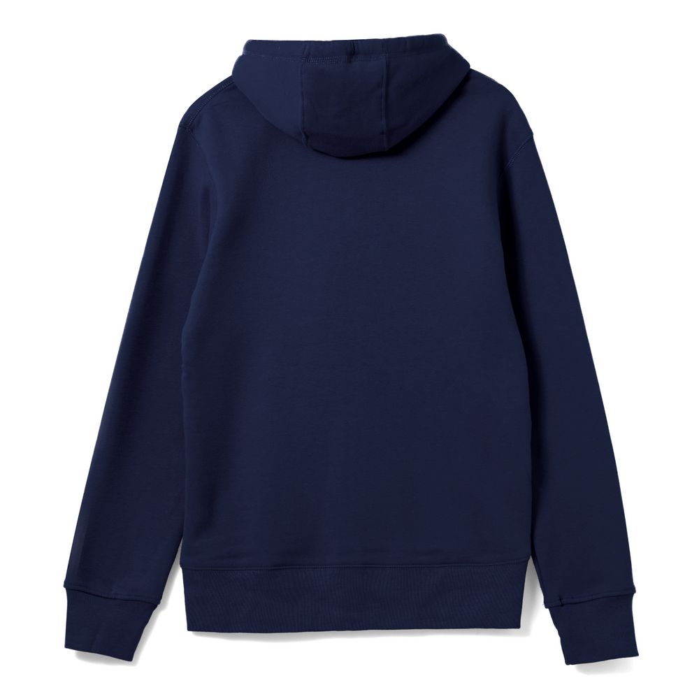 Толстовка на молнии с капюшоном унисекс King, темно-синяя-2