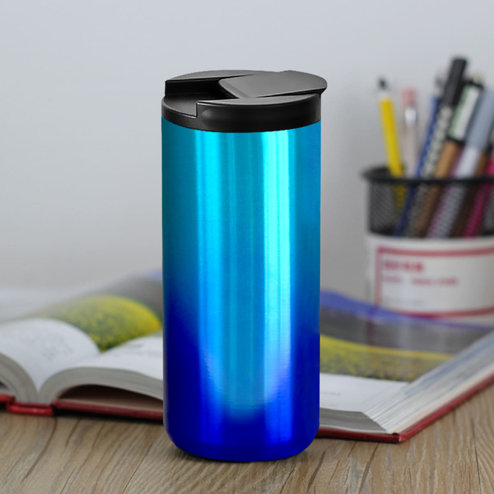 Термокружка с двойной стенкой Koffline, Голубой полуматовый-1