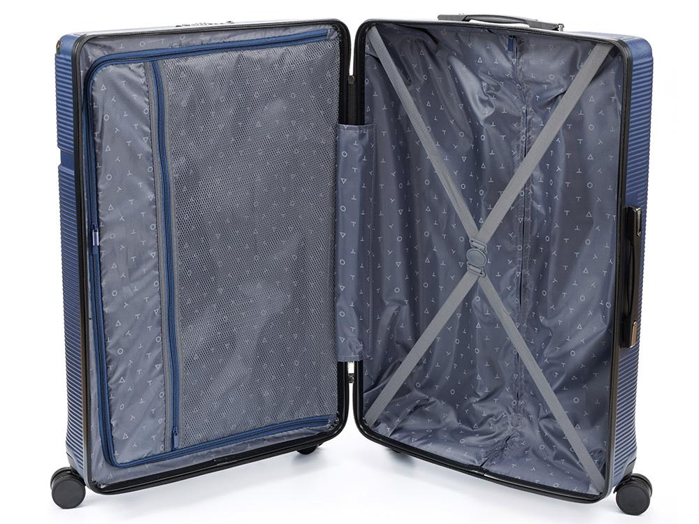 Чемодан TORBER Onego, синий, ABS-пластик, 79,5 х 51 х 29 см, 103 л-2