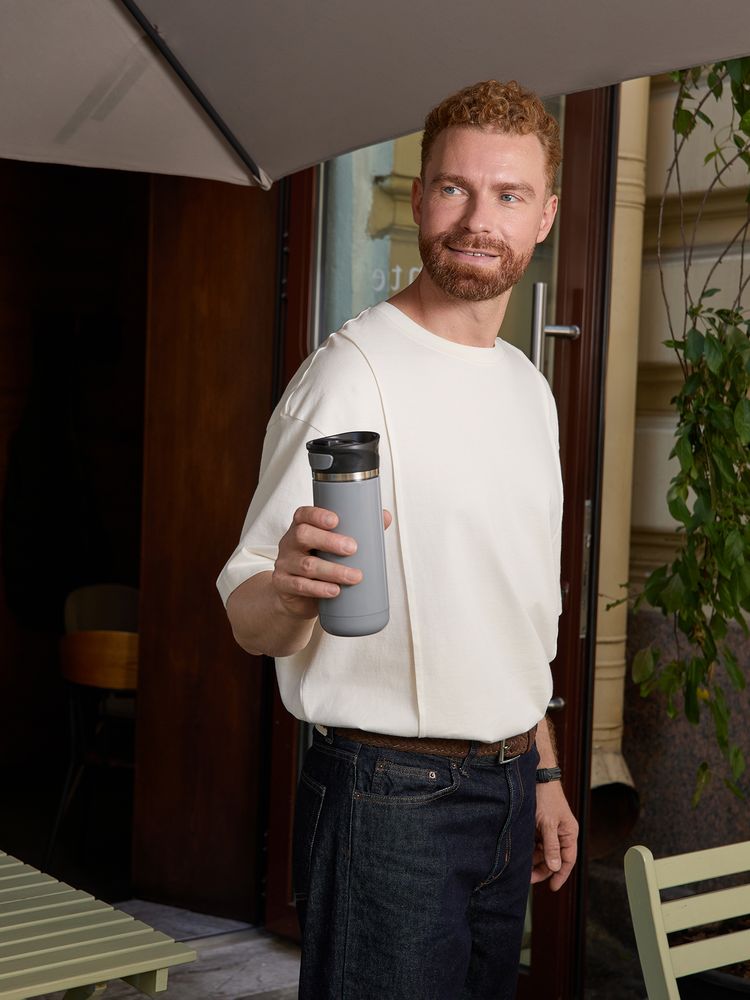 Термостакан Kilkee, серый-3