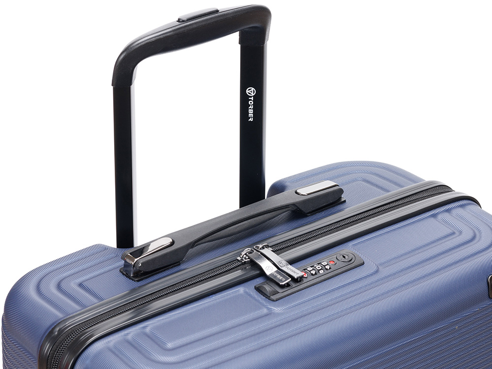 Чемодан TORBER Onego, синий, ABS-пластик, 69,5 х 46 х 26 см, 69 л-6