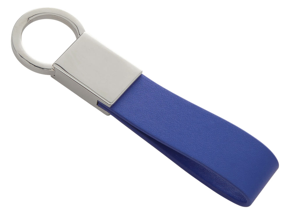 Брелок из эко-кожи Twister, синий-0